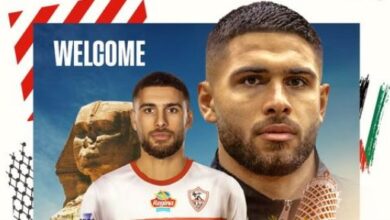 الفلسطينى عمر فرج يصل القاهرة مساء غدًا للانتظام فى تدريبات الزمالك