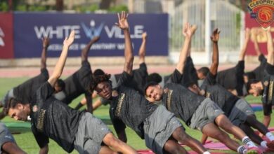 تدريبات بدنية قوية فى سيراميكا استعدادا للموسم الجديد.. صور