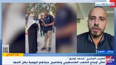 طبيب عائد من غزة: الفريق الطبى بالقطاع أبطال ومنهم من يصله خبر وفاة أسرته