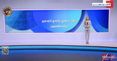 رفض مصري واسع لتهجير الفلسطينيين.. تقرير لإكسترا نيوز