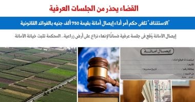 القضاء يحذر من إيصالات الأمانة فى الجلسات العرفية.. عن برلمانى